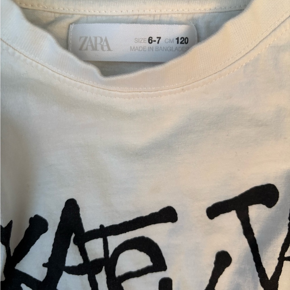 Zara Kids Long Sleeve Shirt - Size 6-7 - Picture 4 of 4
